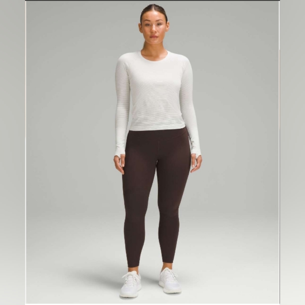 Lululemon Espresso Wunder Train Contour Fit High-Rise Tight 25 Size 2